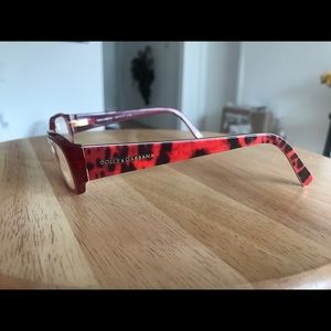 Dolce and Gabbana red glasses (frame)